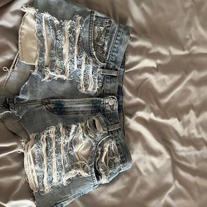 Used super cute, daisy duke Levi shorts, cut up